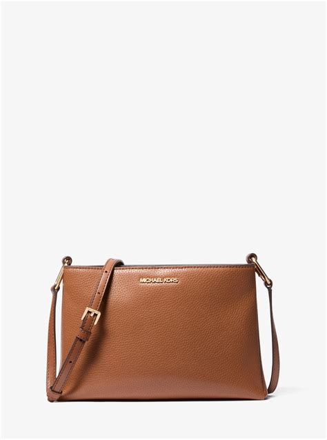 michael kors trisha|michael kors pebble leather crossbody.